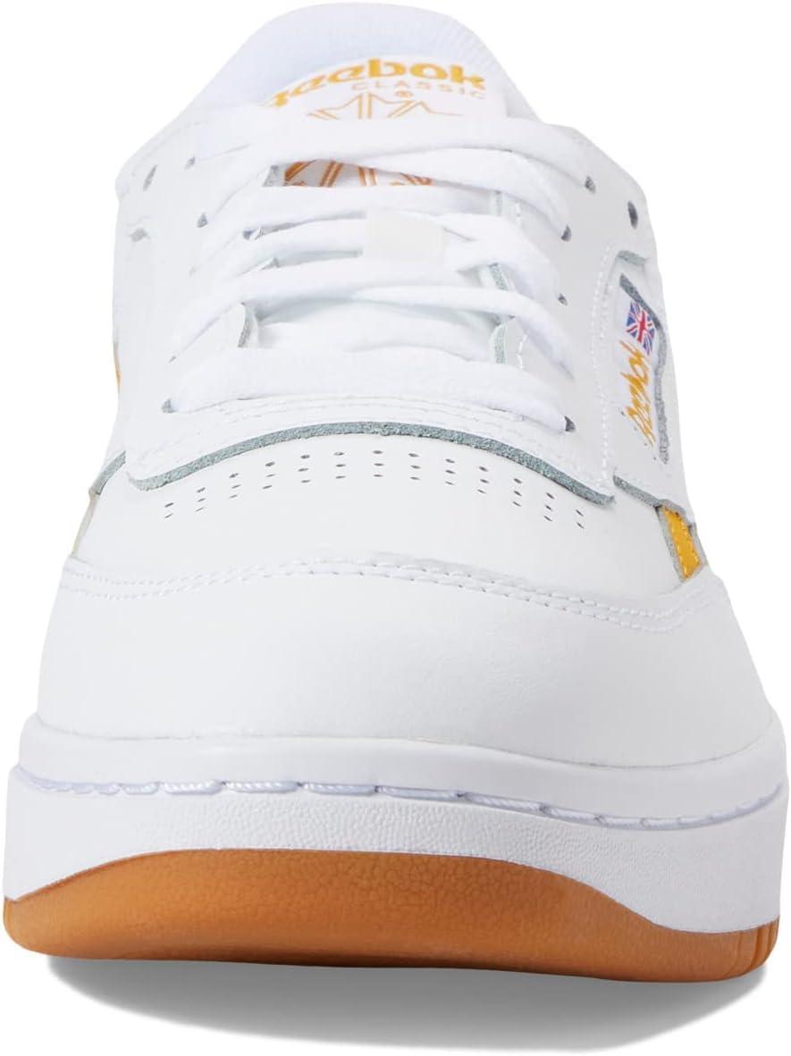 imageReebok Club C Double Revenge Platform Tennis Shoes for Women Fashion Womens SneakersWhiteBright OchreGum