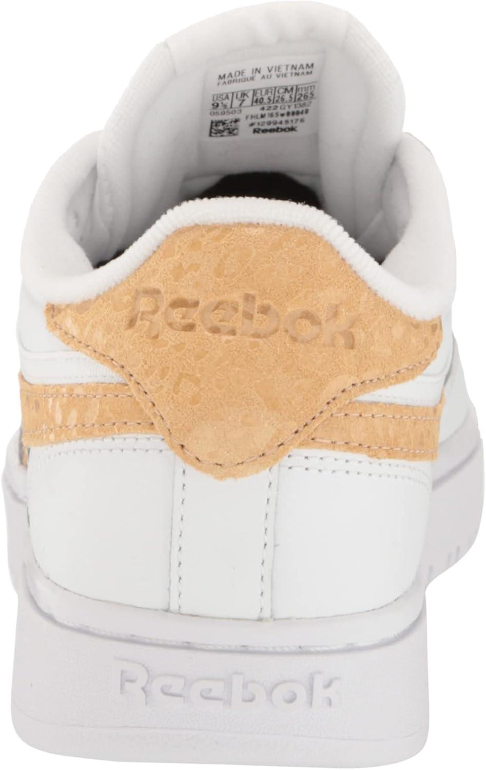 imageReebok Club C Double Revenge Platform Tennis Shoes for Women Fashion Womens SneakersWhiteSahara