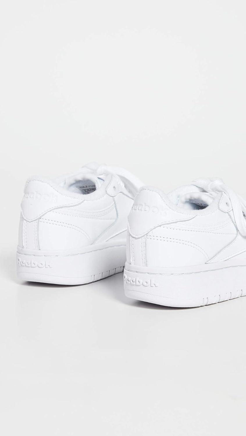 imageReebok Club C Double Revenge Platform Tennis Shoes for Women Fashion Womens SneakersWhiteWhiteCold Grey 2