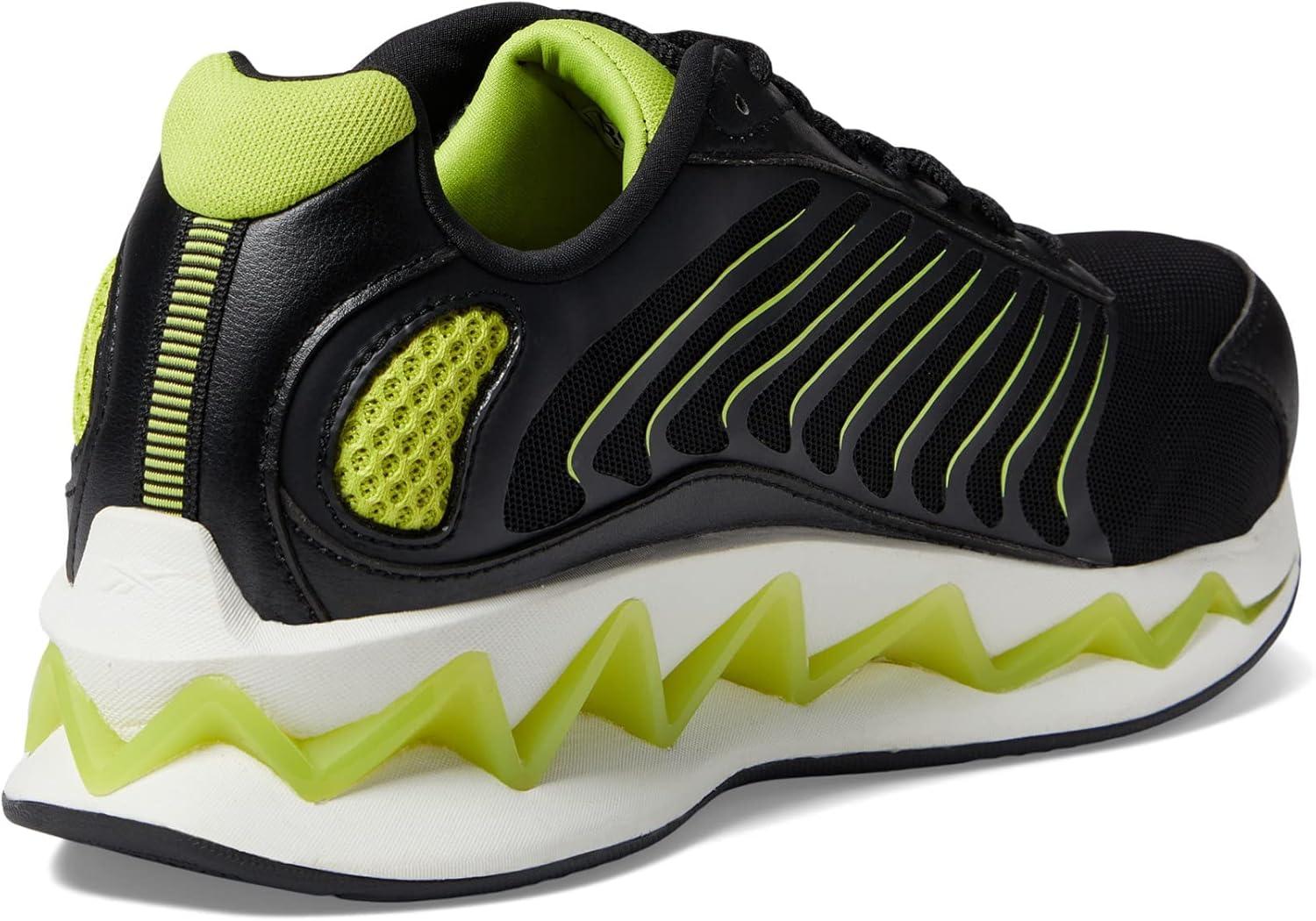imageReebok Mens Work Zig Elusion Heritage SneakersBlackLime Green