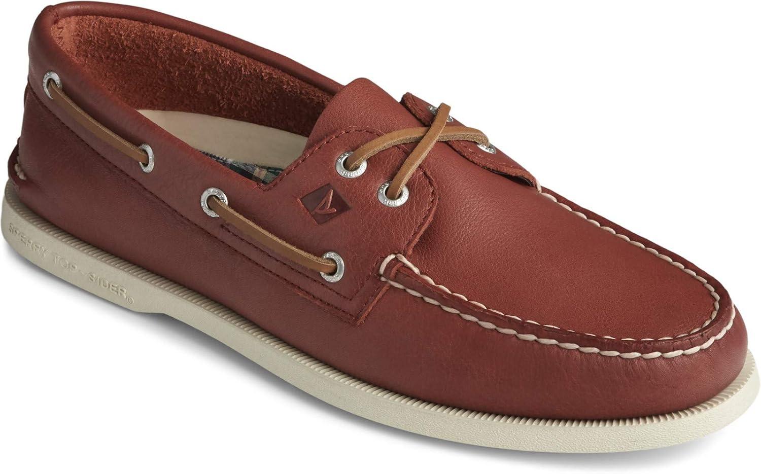imageSperry Mens Authentic Original 2Eye Boat ShoeRed Leather