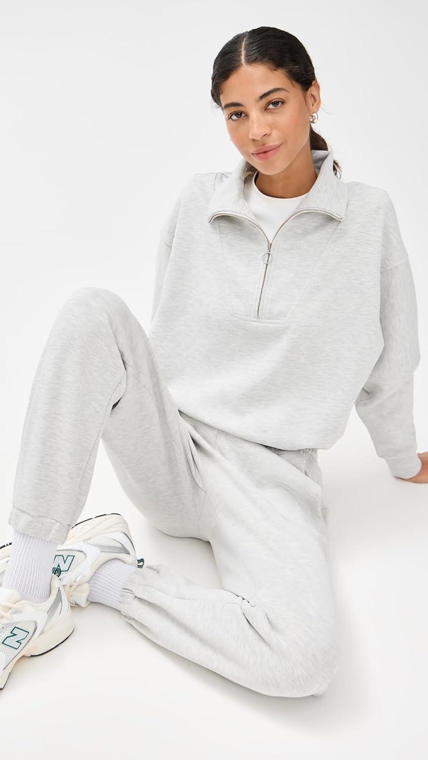 imageSweaty Betty Womens Sand Wash Cuffed TrousersIce Grey Marl