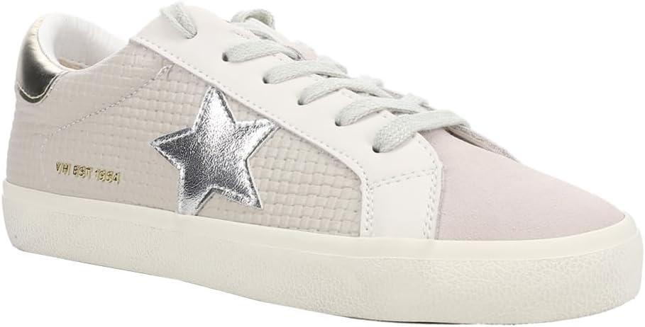 imageVINTAGE HAVANA Womens Flair Glitter Slip On Sneakers Shoes Casual Gold Grey SilverGrey