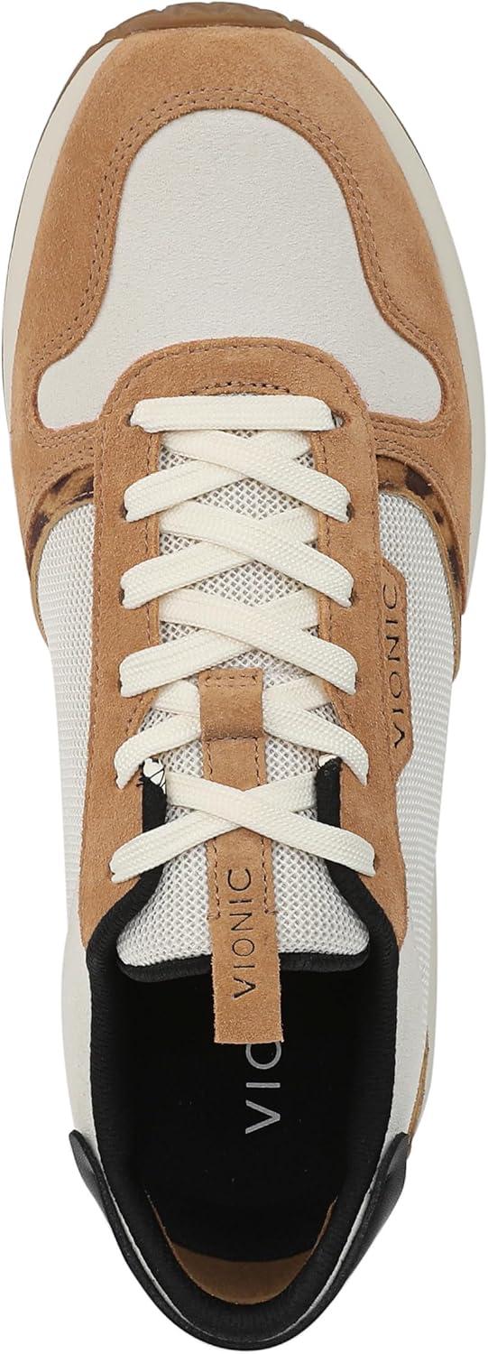 imageVionic Womens Monarch Court Inspired Shoes SneakerIvoryLeopard