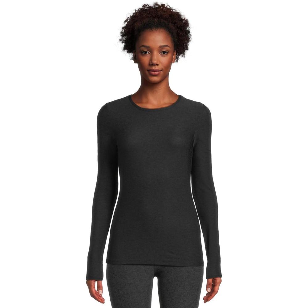 imageBeyond Yoga Womens Classic Crew PulloverDarkest Night