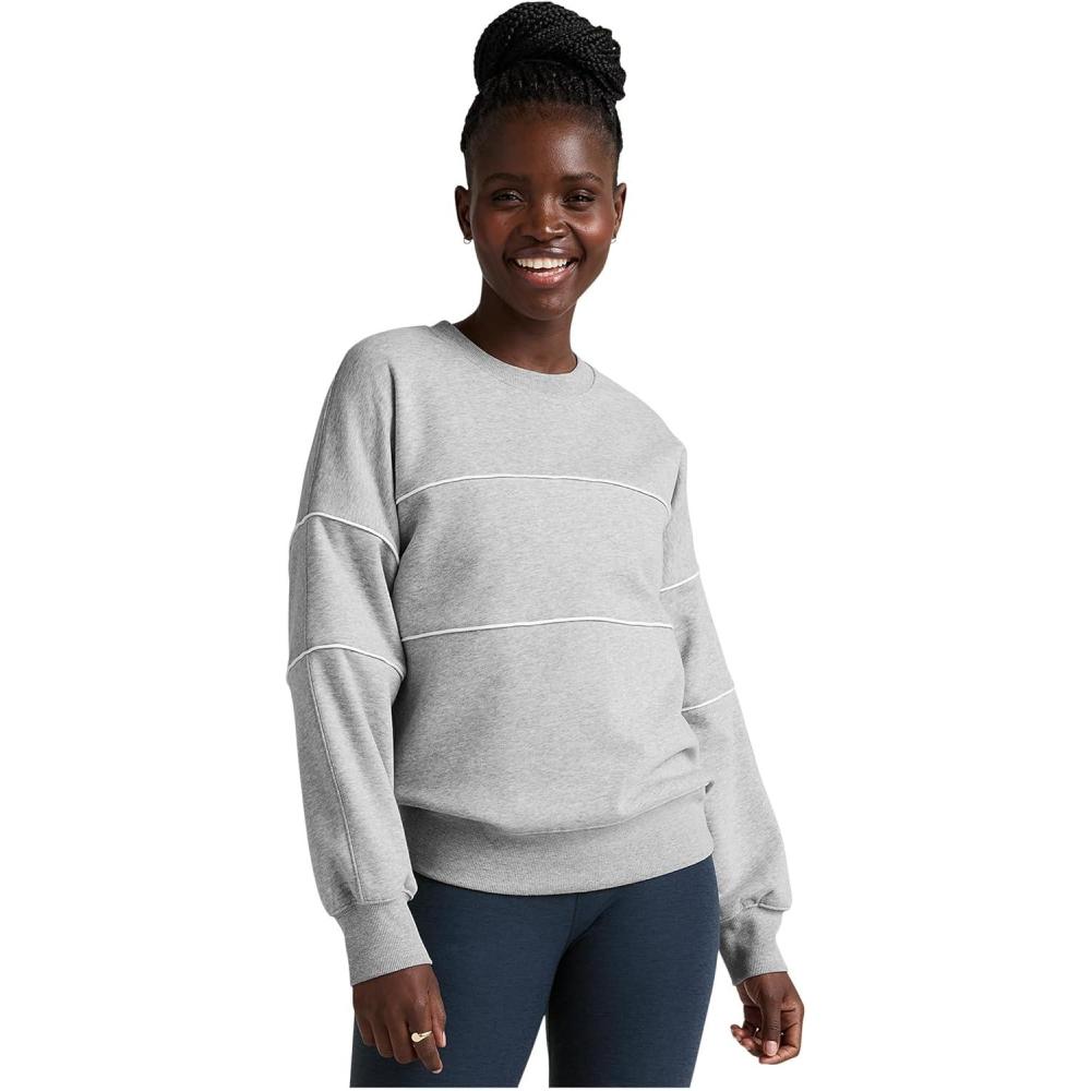 imageBeyond Yoga Womens Luxefleece Piper Oversized SweatshirtLight Heather Gray