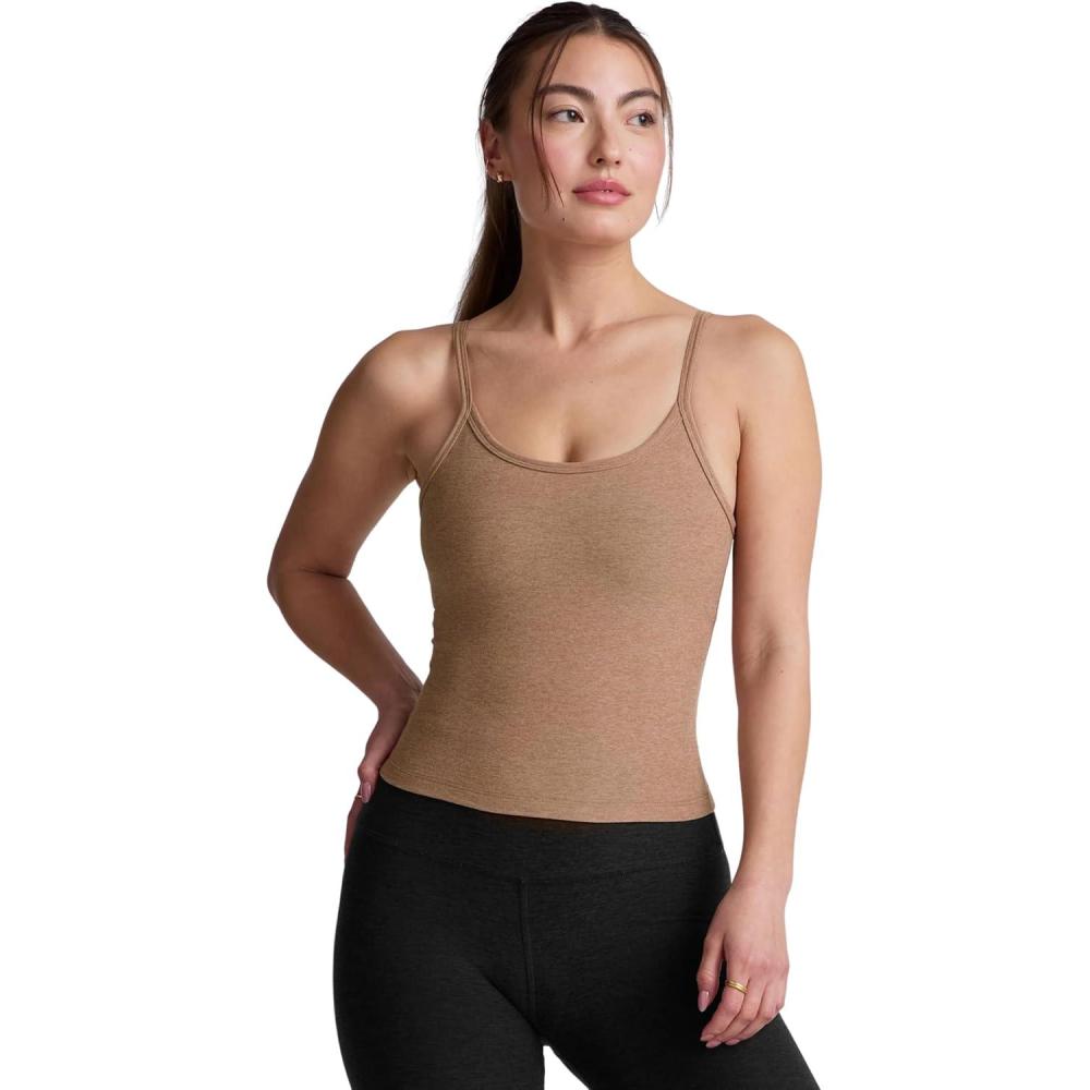 imageBeyond Yoga Womens Spacedye Forever TankDesert Sand Heather