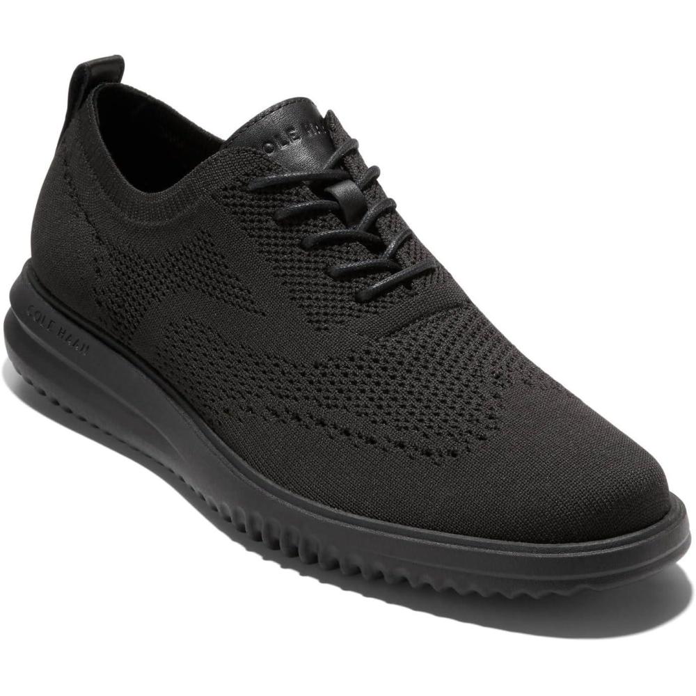 imageCole Haan Mens Grand Stitchlite Wing Tip OxfordBlackBlack