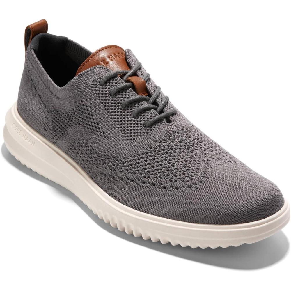 imageCole Haan Mens Grand Stitchlite Wing Tip OxfordTornadoBirch