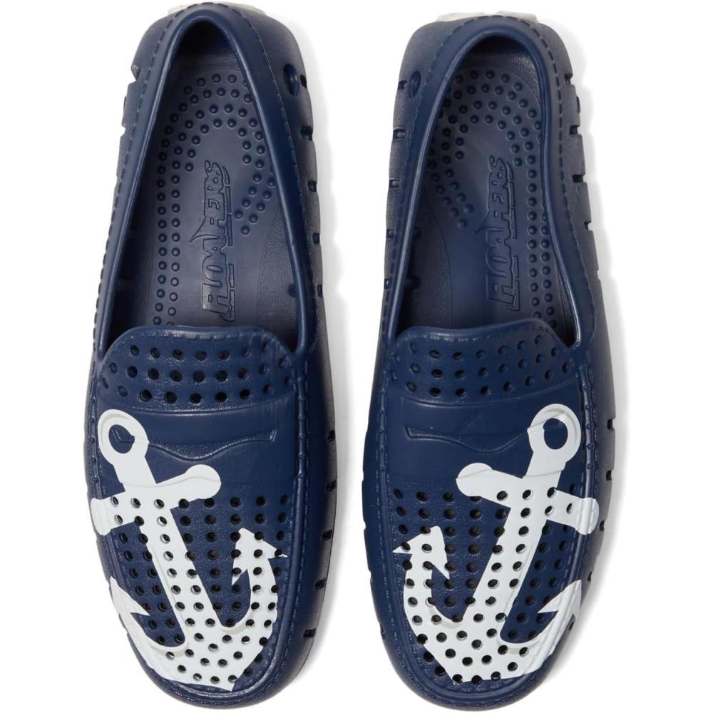 imageFloafers Mens Country Club Driver Faux SuedeNavy Vegan Suede