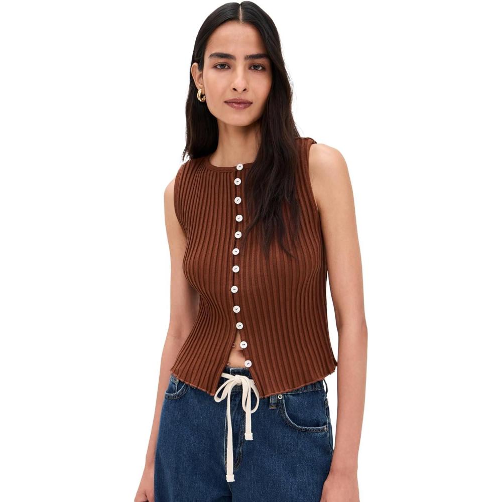 imageFree People Womens Tilly VestHoney Bronze