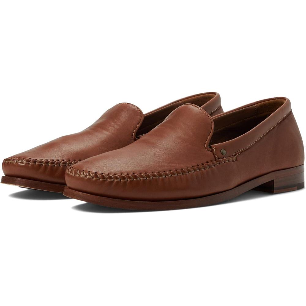 imageJohnston ampamp Murphy Collection Baldwin Whipstitch Venetian Fancy Shoes for Men  Leather ConstructionCognac