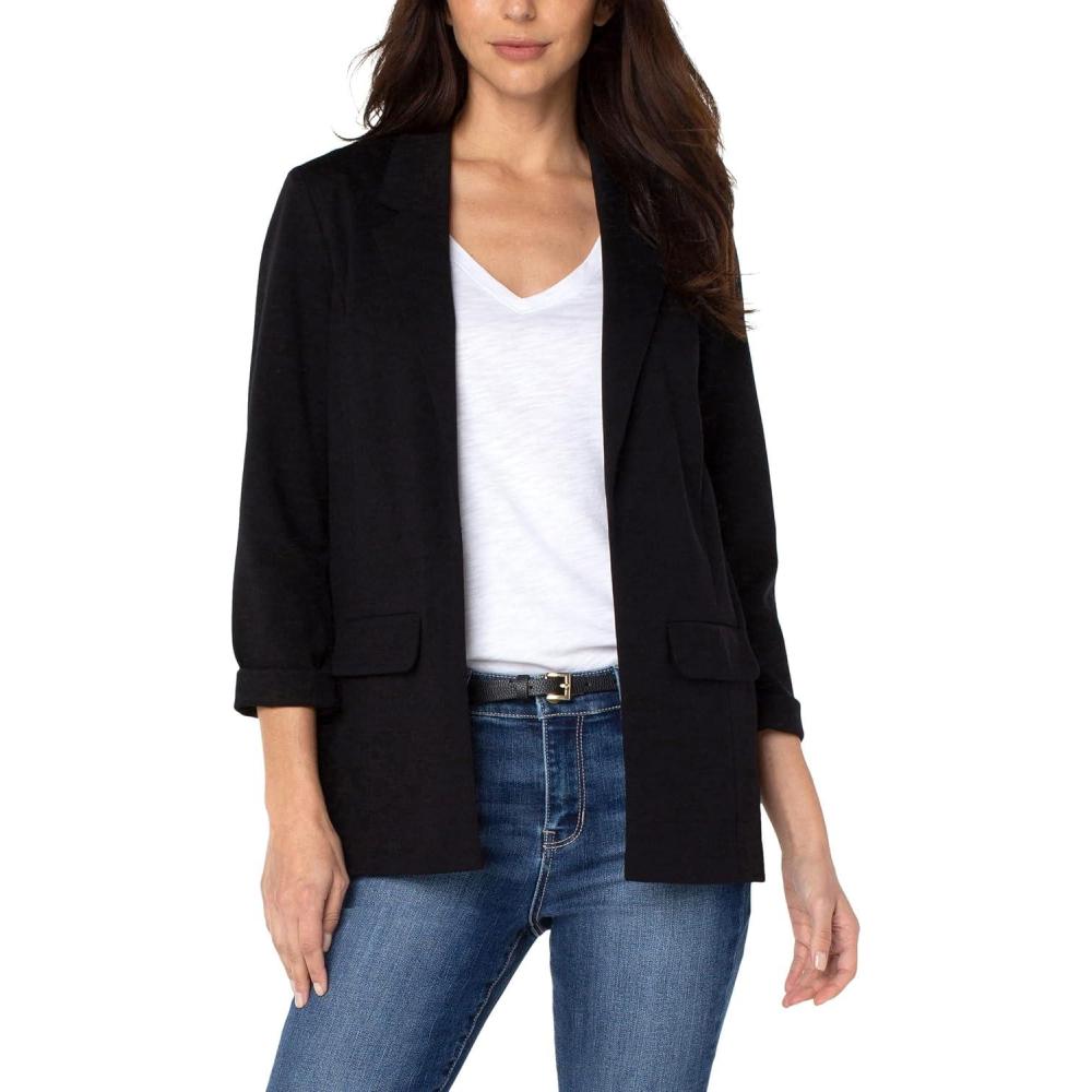 imageLiverpool Boyfriend Blazer wPrincess Darts Black LG