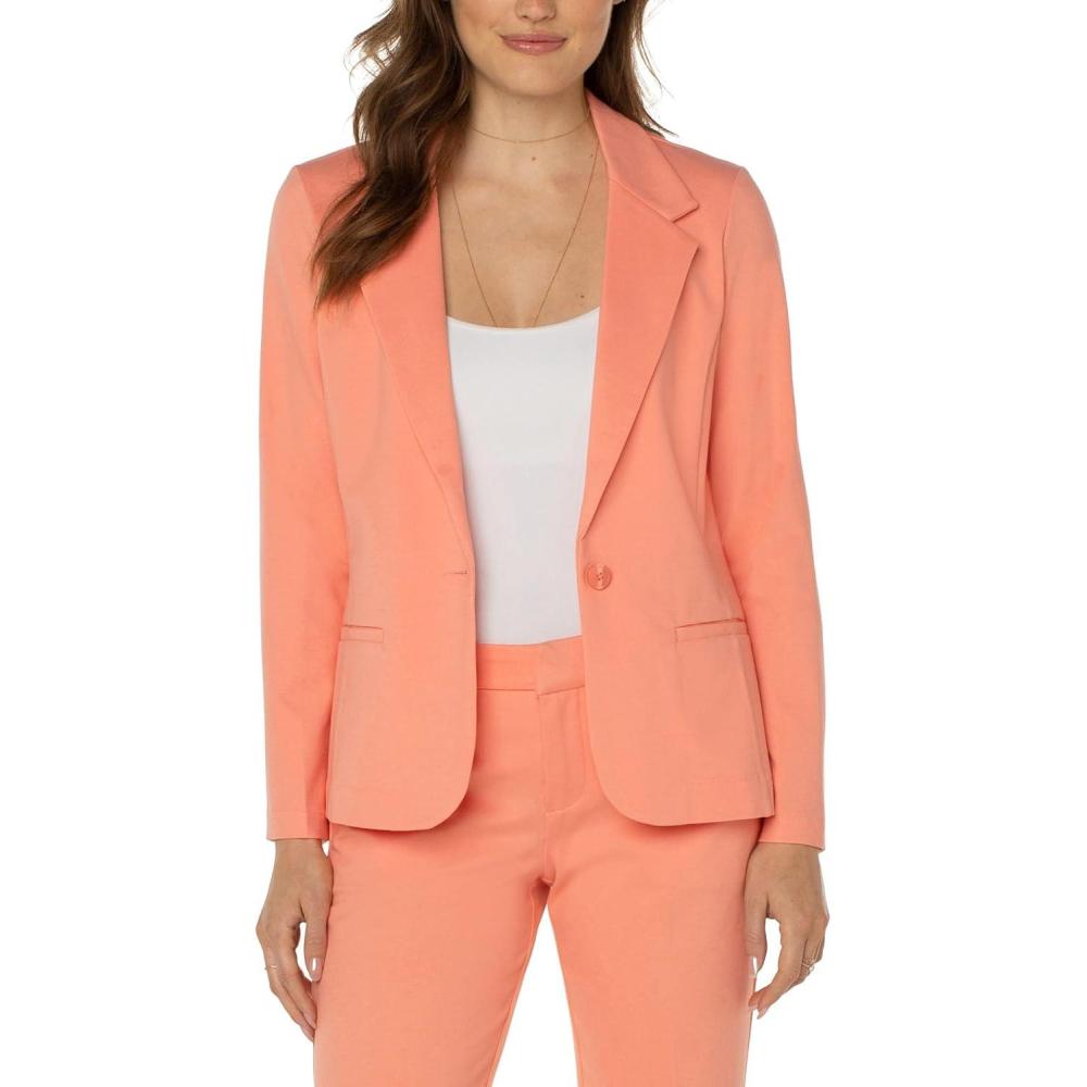 imageLiverpool Womens Fitted Blazer Super StretchCantaloupe