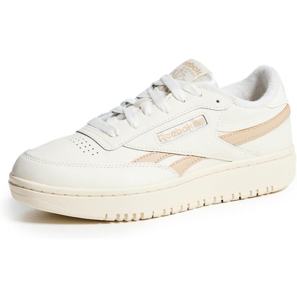 imageReebok Club C Double Revenge Platform Tennis Shoes for Women Fashion Womens SneakersChalk Oat Chalk