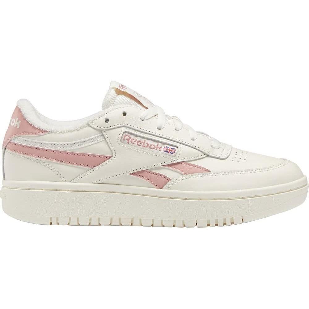 imageReebok Club C Double Revenge Platform Tennis Shoes for Women Fashion Womens SneakersChalk Smoros Chalk