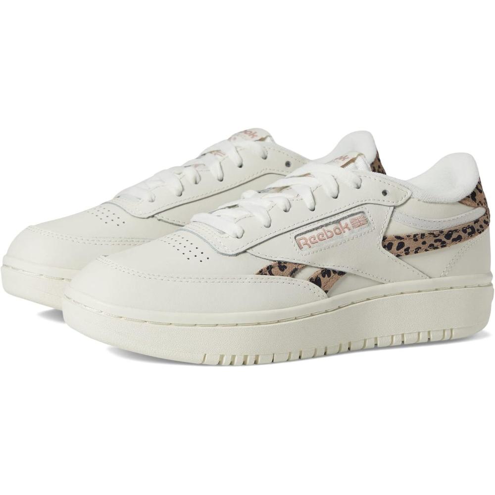 imageReebok Club C Double Revenge Platform Tennis Shoes for Women Fashion Womens SneakersChalkTaupeCore Black