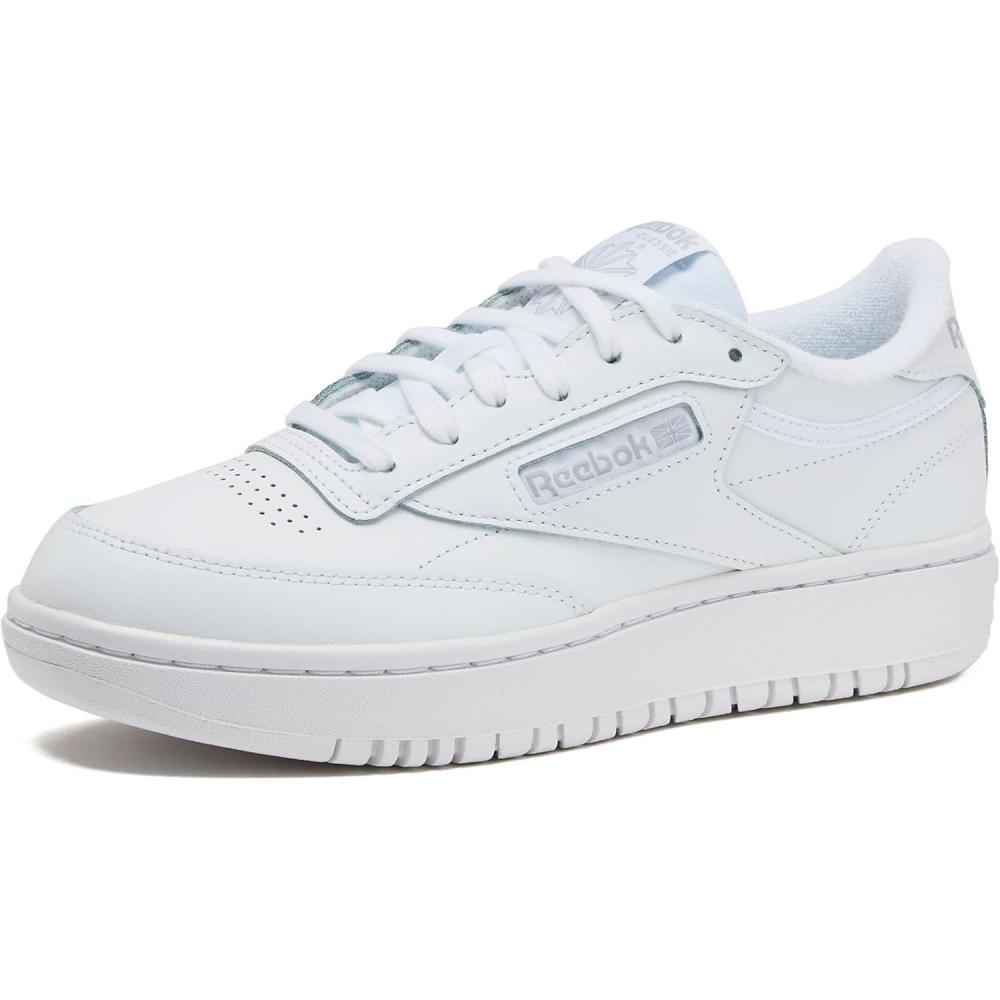 imageReebok Club C Double Revenge Platform Tennis Shoes for Women Fashion Womens SneakersFootwear WhiteFootwear WhiteCold Grey 2