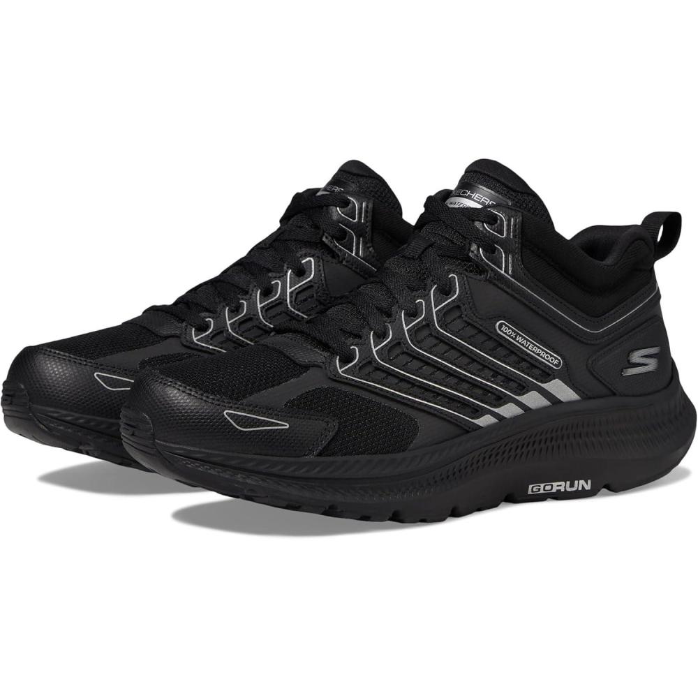 imageSkechers Mens Go Run Consistent 20100 Waterproof SneakerBlackBlack