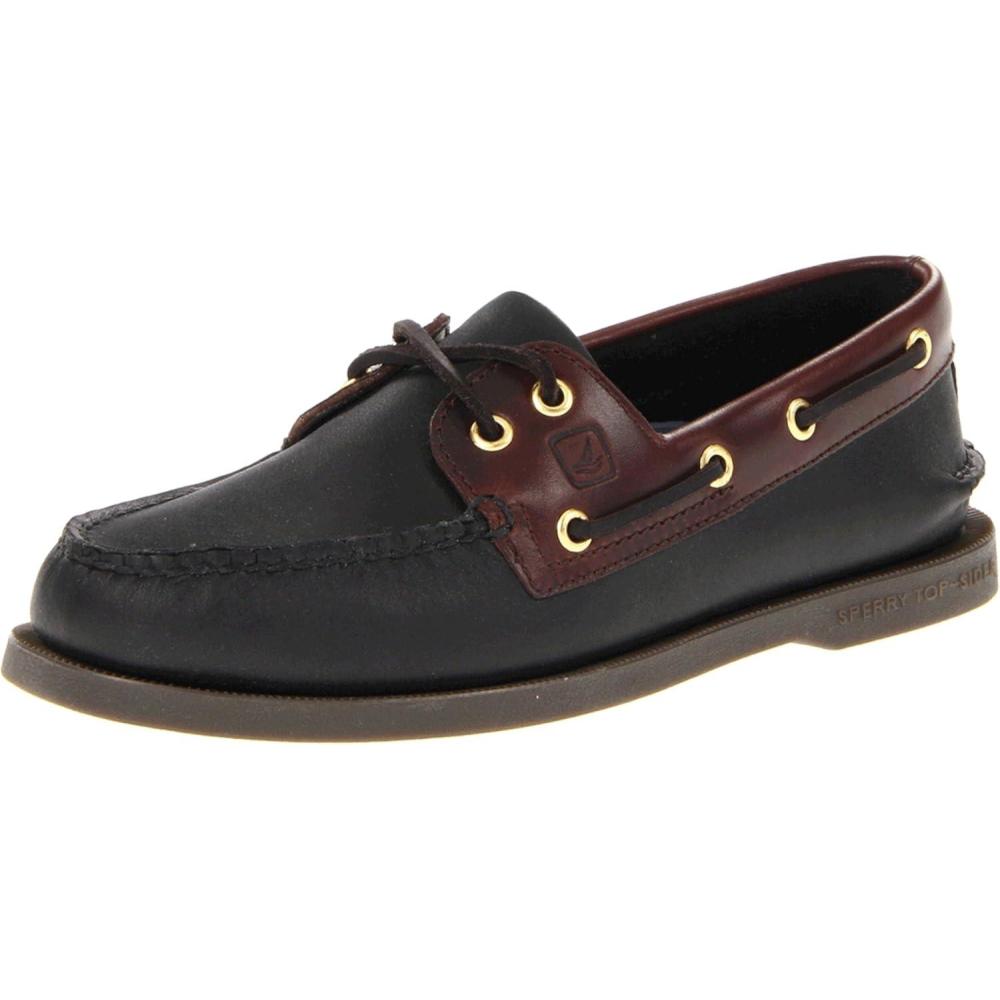 imageSperry Mens Authentic Original 2Eye Boat ShoeBlackAmaretto
