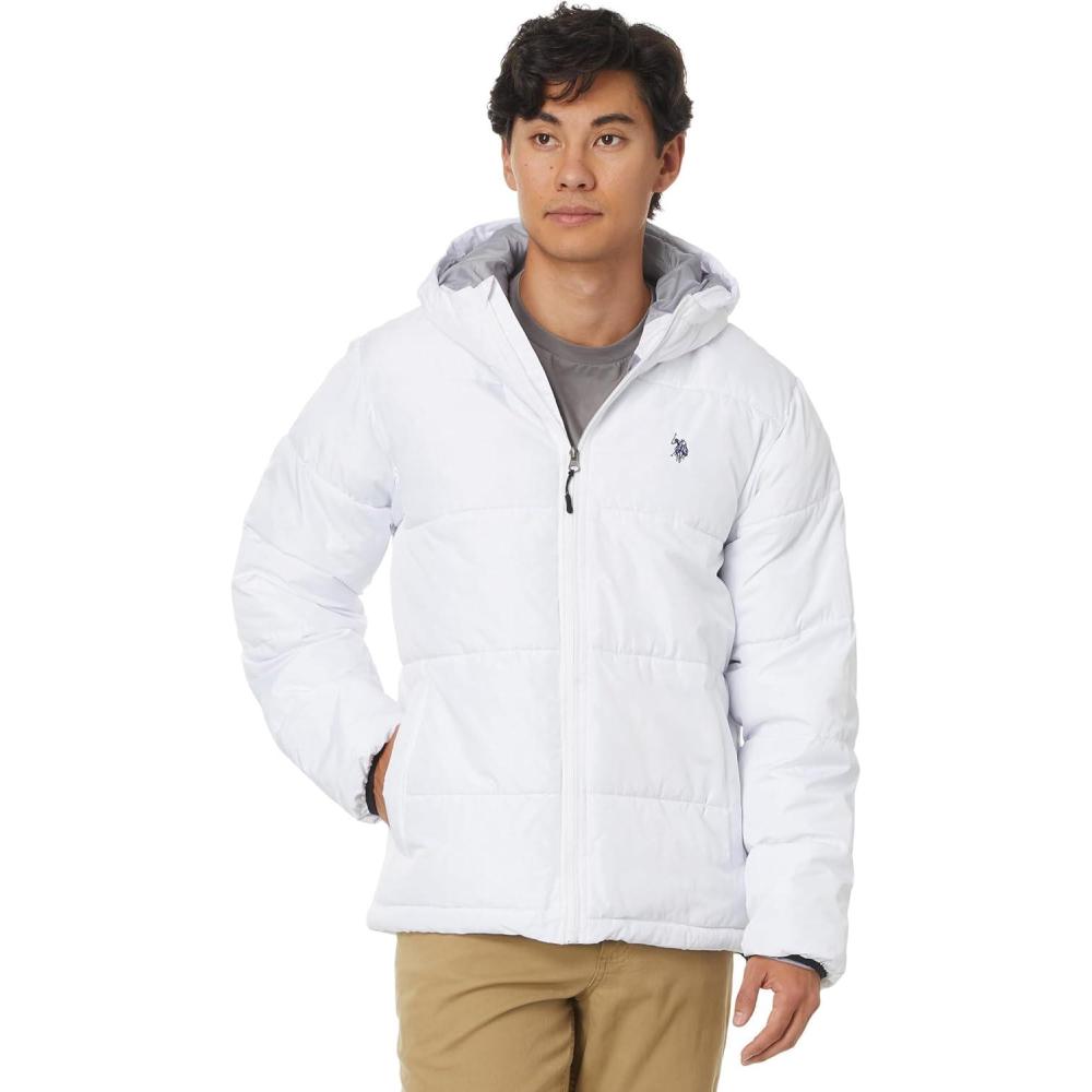 imageUS POLO ASSN Men Moderate PufferWhite
