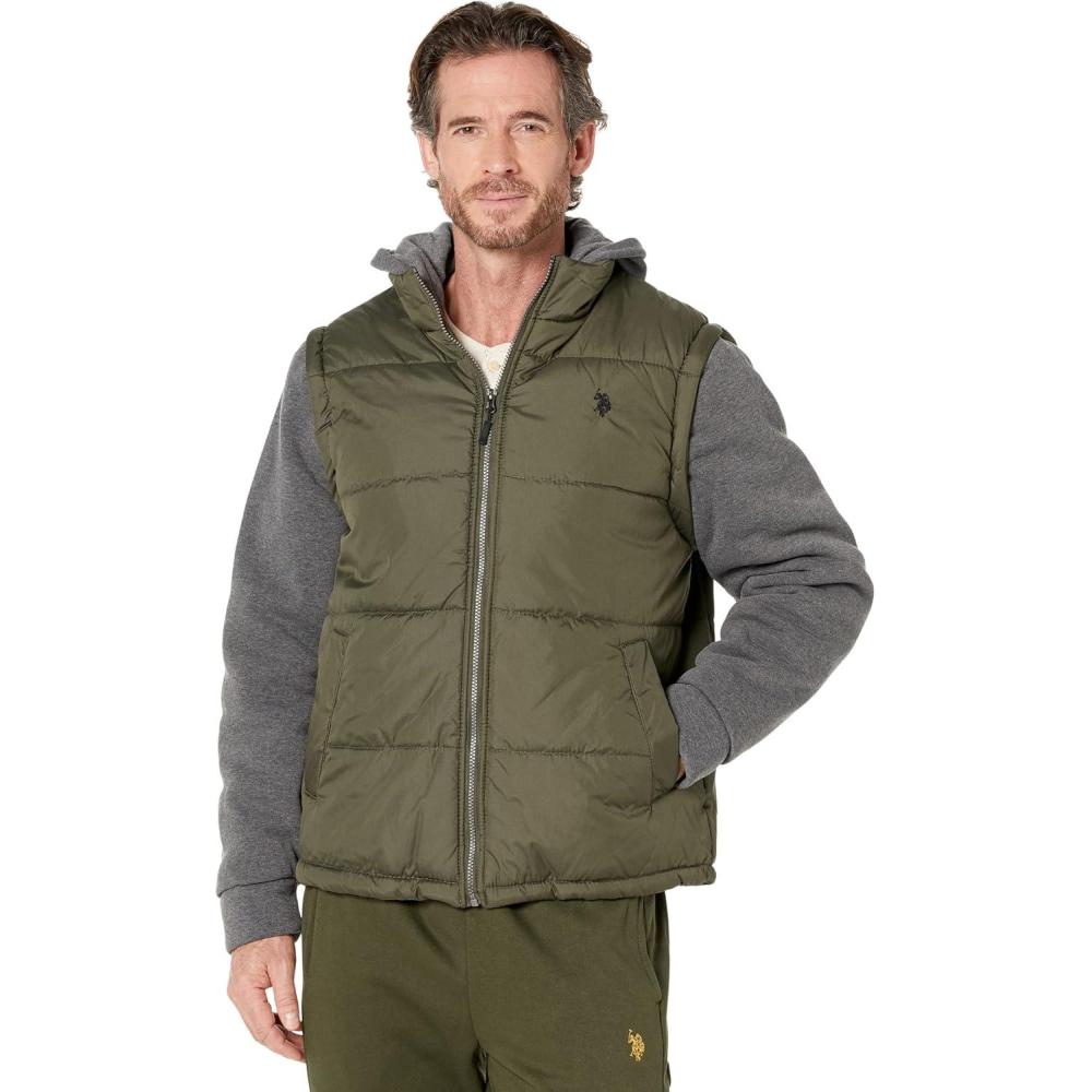 imageUS POLO ASSN Vest with Zip SleeveGreen Beret