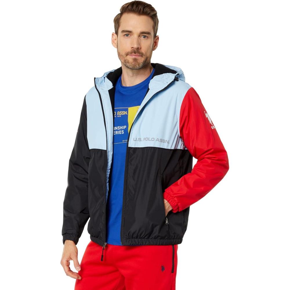 imageUS POLO ASSN mens Americana JacketOpen Air Blue