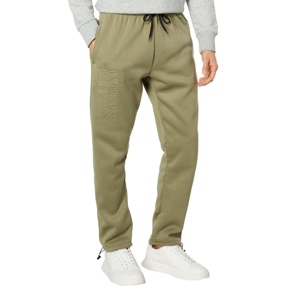 imageUS Polo Assn Mens Embossed Fleece Joggers with Elastic Waistband Embossed USPA Logo Casual Sweatpants for MenUrban Jungle
