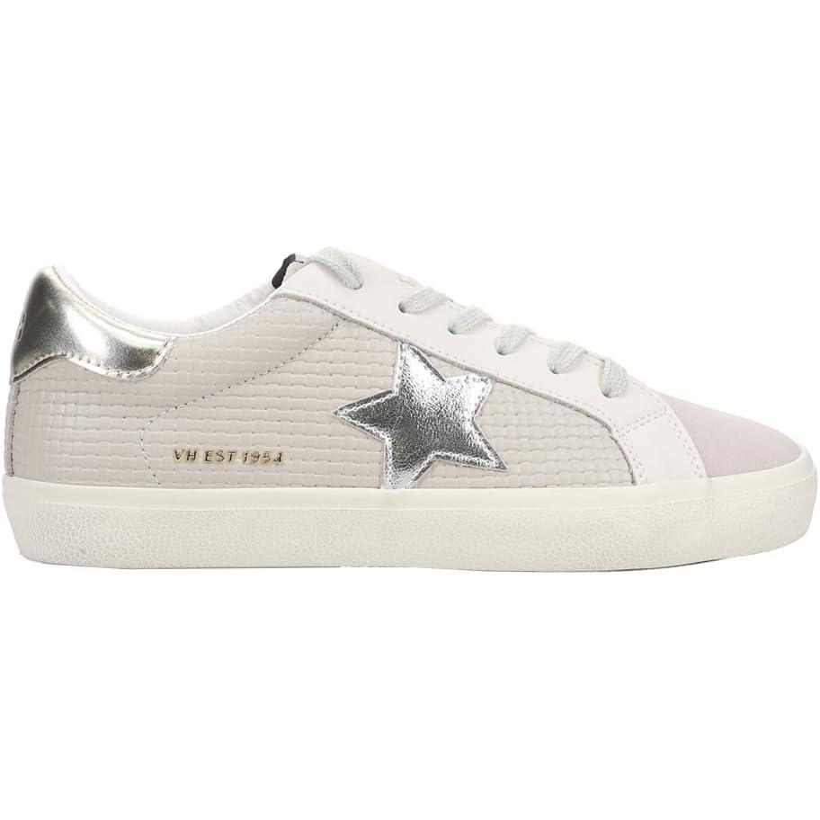 imageVINTAGE HAVANA Womens Flair Glitter Slip On Sneakers Shoes Casual Gold Grey SilverGrey