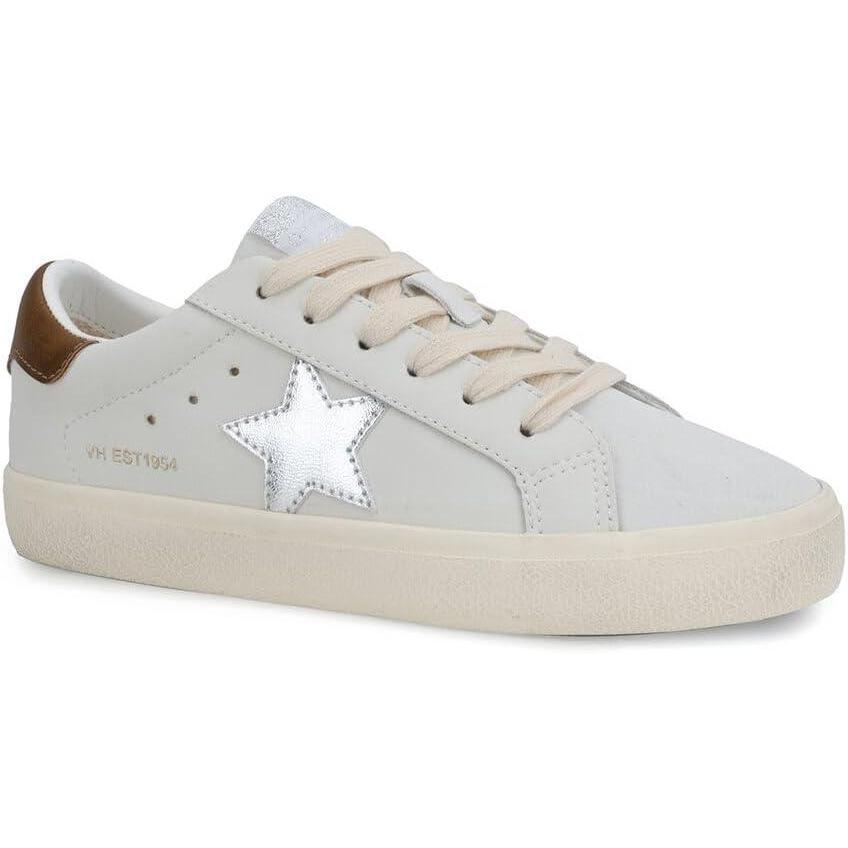 imageVINTAGE HAVANA Womens Flair Glitter Slip On Sneakers Shoes Casual  Gold Grey SilverWashed SilverChocoate