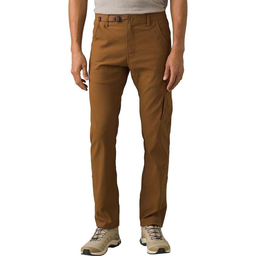 imageprAna Stretch Zion Slim Pants II Mens Fitted Pants Blended Recycled Nylon Multiple PocketsSepia