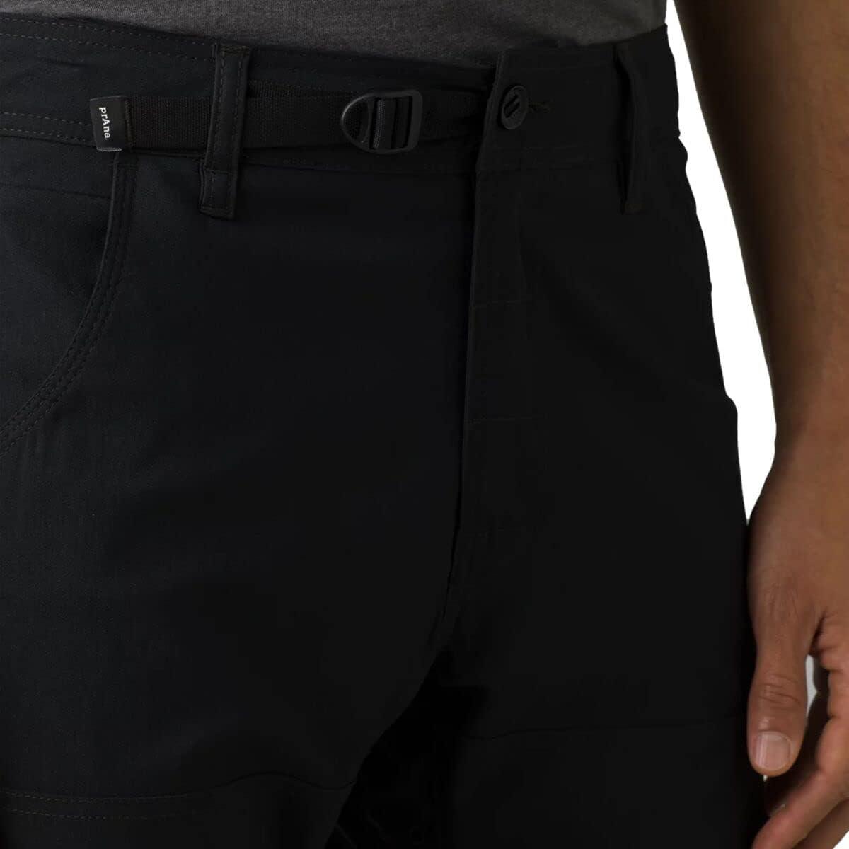 imageprAna Stretch Zion Slim Pants II Mens Fitted Pants Blended Recycled Nylon Multiple PocketsBlack