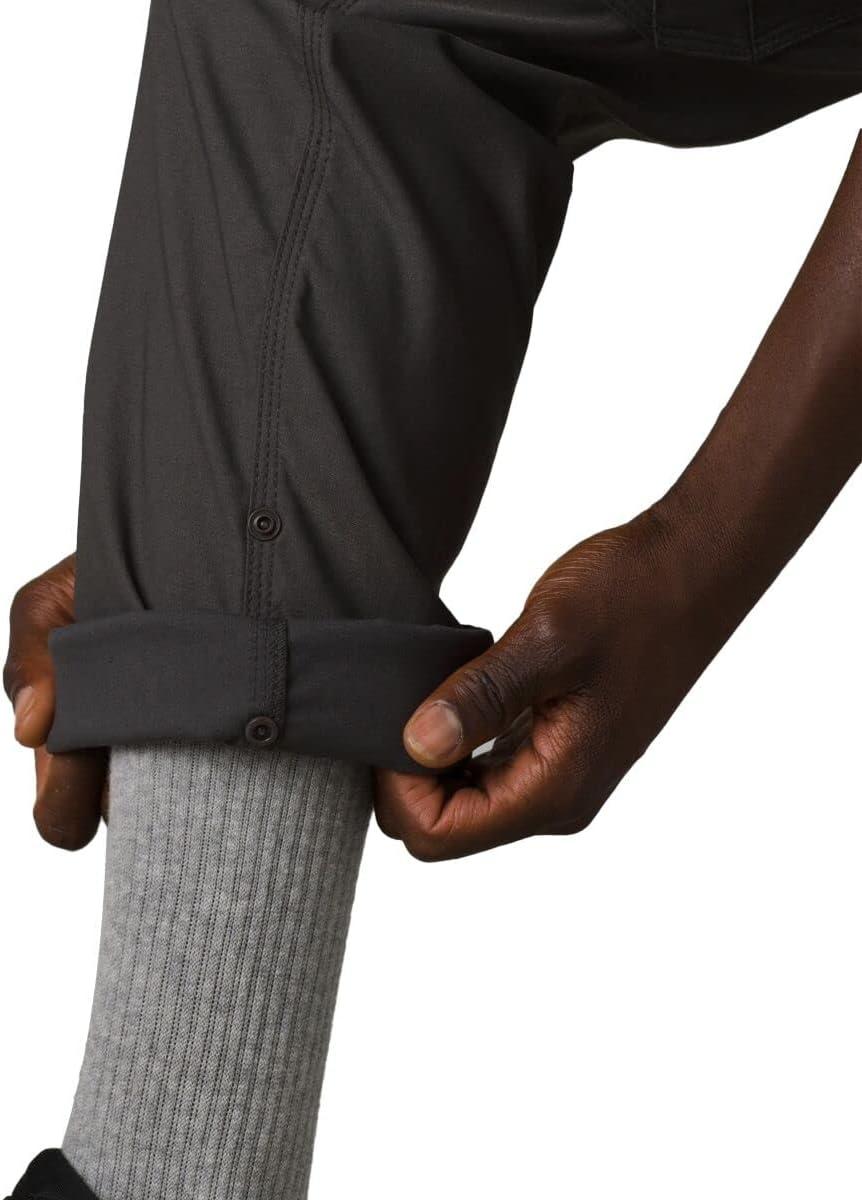 imageprAna Stretch Zion Slim Pants II Mens Fitted Pants Blended Recycled Nylon Multiple PocketsDark Iron