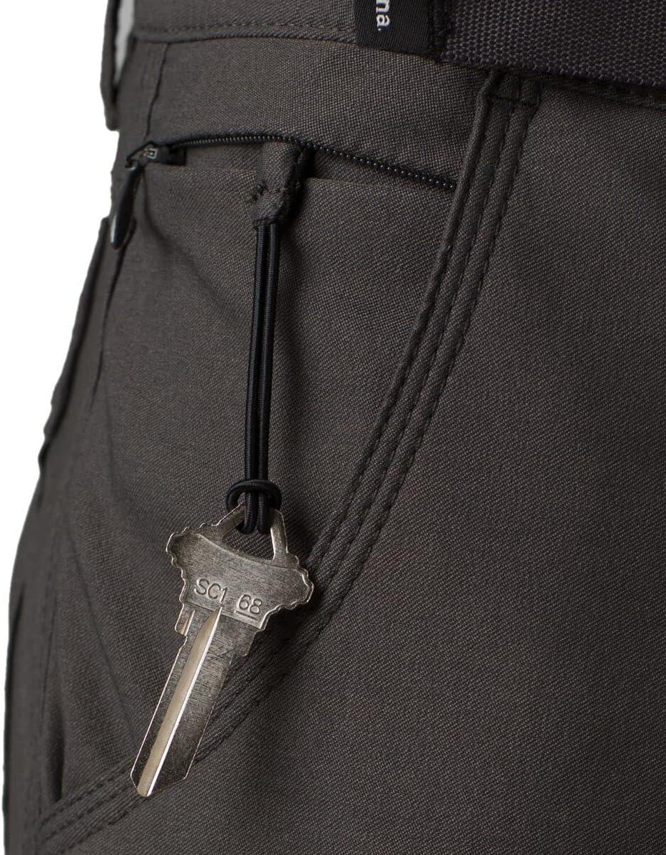 imageprAna Stretch Zion Slim Pants II Mens Fitted Pants Blended Recycled Nylon Multiple PocketsDark Iron