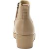 Alegria Womens Hadi Comfort Leather Ankle Wedge Boot(Beige)