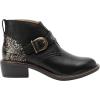 Alegria Womens Mikki Western Buckle Leather Bootie(Show Boat)