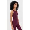 Beyond Yoga Women’s Spacedye Refocus Cropped Tank(Midnight Burgundy Heather)