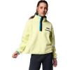 Columbia womens Helvetia™ Ii Cropped Half Snap Fleece(Citron Haze/Black/Compass Blue)