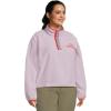 Columbia womens Helvetia™ Ii Cropped Half Snap Fleece(Lavender Pearl/Shale Purple/Zing)