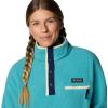 Columbia womens Helvetia™ Ii Cropped Half Snap Fleece(Teal)