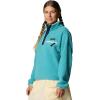 Columbia womens Helvetia™ Ii Cropped Half Snap Fleece(Teal)