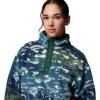 Columbia womens Helvetia™ Ii Printed Cropped Half Snap(Everblue Sisters/Rain Forest)