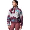 Columbia womens Helvetia™ Ii Printed Cropped Half Snap(Rich Wine Sisters/Rich Wine)