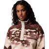 Columbia womens Helvetia™ Ii Printed Cropped Half Snap(Tobacco Sisters/Dark Stone)