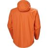 Helly-Hansen Workwear Voss Waterproof Mens Rain Jacket Featuring Full Stretch Fabric and Adjustable Hood(290 Dark Orange)