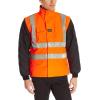 Helly-Hansen Workwear Voss Waterproof Mens Rain Jacket Featuring Full Stretch Fabric and Adjustable Hood(En471 Orange/Black)