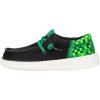 Hey Dude Mens Wally Funk Gaming (Little Kid/Big Kid)(Black/Green)