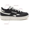 Reebok Club C Double Revenge Platform Tennis Shoes for Women, Fashion Womens Sneakers(Black/Black/Chalk)