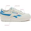 Reebok Club C Double Revenge Platform Tennis Shoes for Women, Fashion Womens Sneakers(Chalk Chalk Essential Blue)