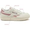 Reebok Club C Double Revenge Platform Tennis Shoes for Women, Fashion Womens Sneakers(Chalk Smokey Rose Chalk)